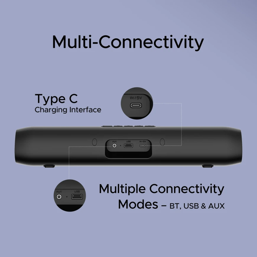 BoAt Aavante Bar 520: 2.0 soundbar with battery 8 Image