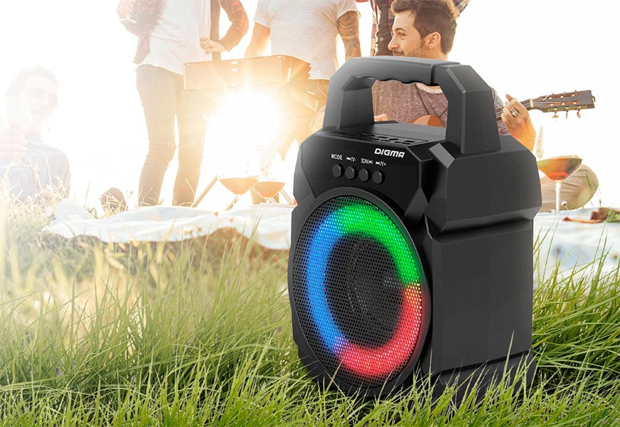 DIGMA unveils two portable RGB BT speakers 8 Image