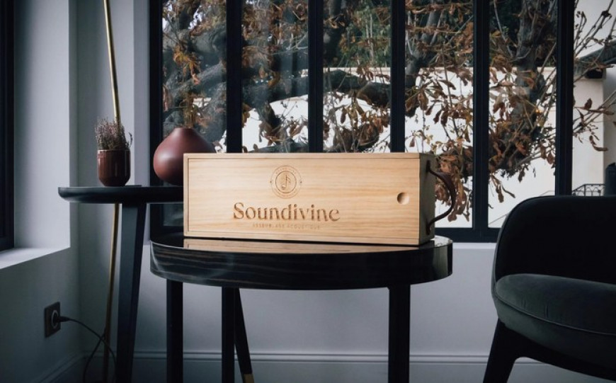 Soundivine Le Magnum is a Bluetooth speaker in a wooden box 8 Image