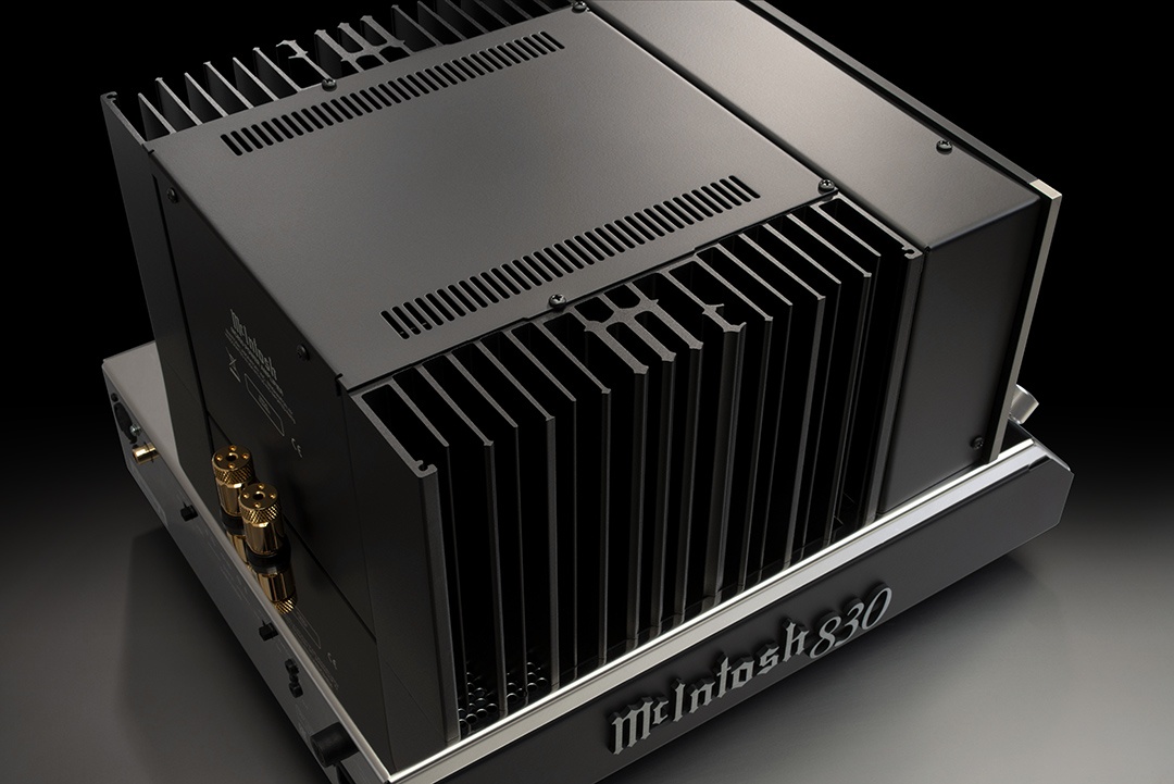 McIntosh launches McIntosh MC830 mono amplifier and C8 preamplifier 9 MC830 Top Background 1