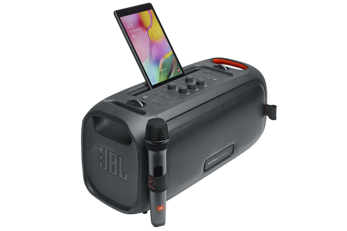 JBL PartyBox On-The-Go: 100W, Ripple Lighting, Wireless Microphone and Guitar Jack 10 d0fefc8db0eec9d1c348ad215ce309f4