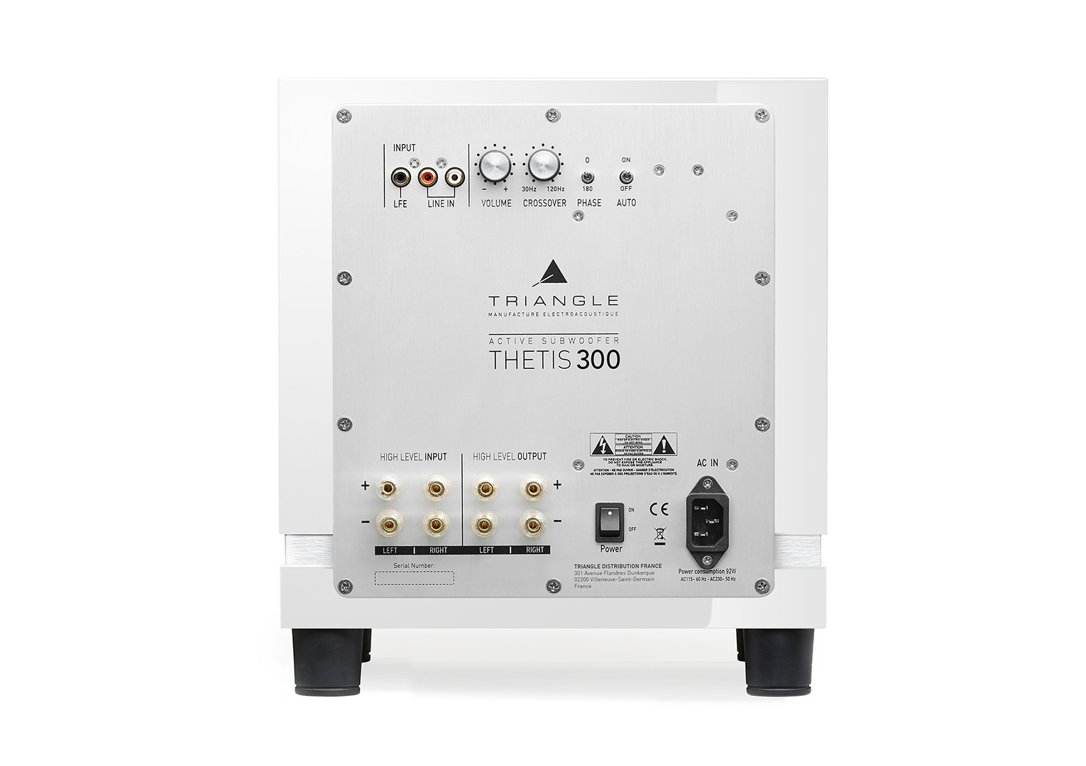 Triangle Thetis 300 and 340: French subwoofers in classic tones 8 thetis back bloc