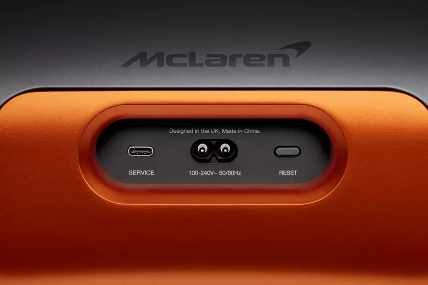 Zeppelin McLaren Edition is a joint brainchild of Bowers & Wilkins and McLaren Automotive 12 Zeppelin McLaren Edition wireless audio system