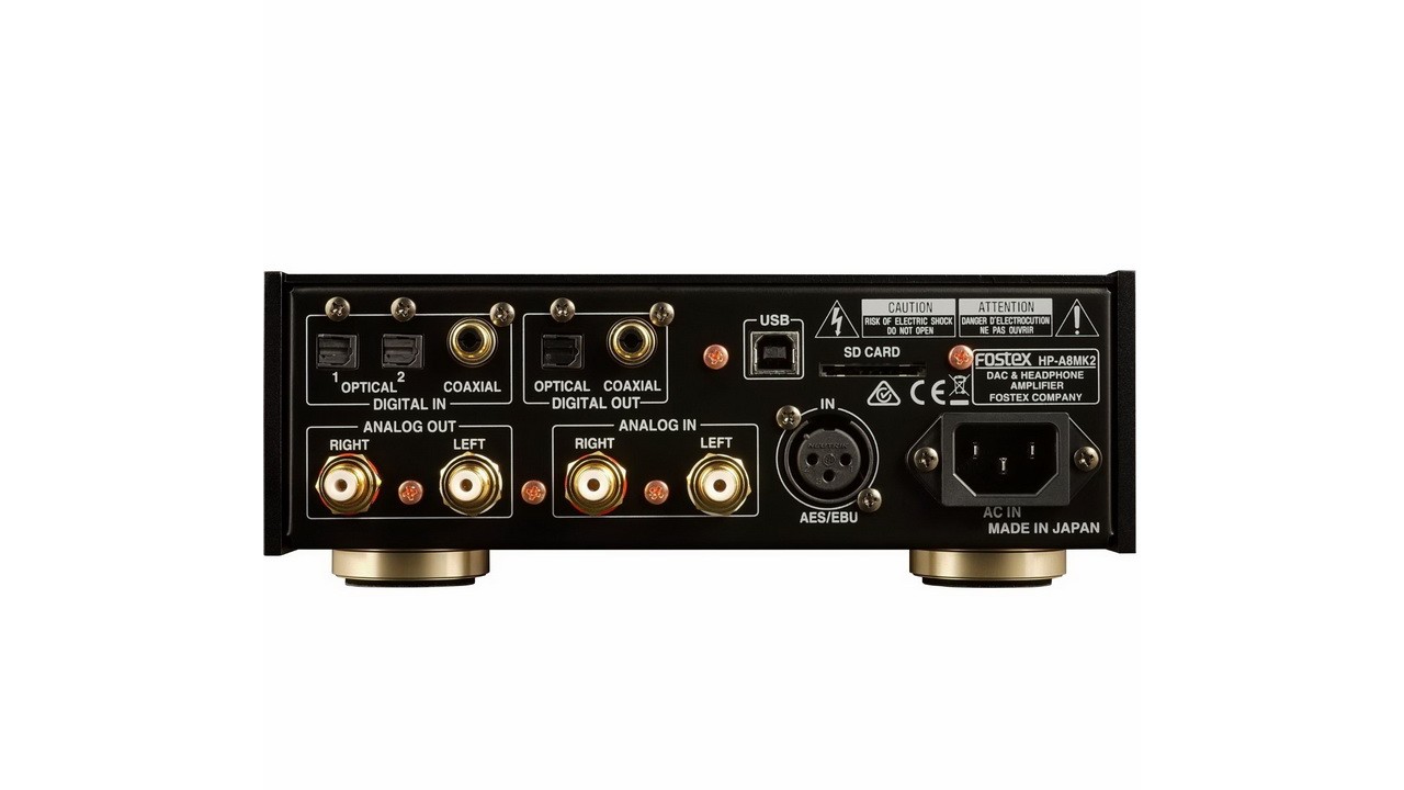 Fostex HP-A8MK2: Premium DAC based on AK4490 conversion chip 9 Fostex HP-A8MK2 Rear Panel