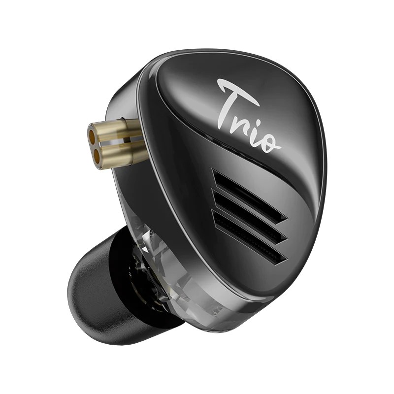 CCA Trio: In-ear headphones with three 8mm dynamic drivers 8 CCA Trio are new headphones with three 8mm dynamic drivers.
