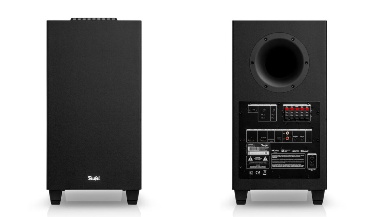 Teufel Concept 8 and Concept 12: Active subwoofer with integrated 5.1 amplifier technology 8 Teufel Concept 8