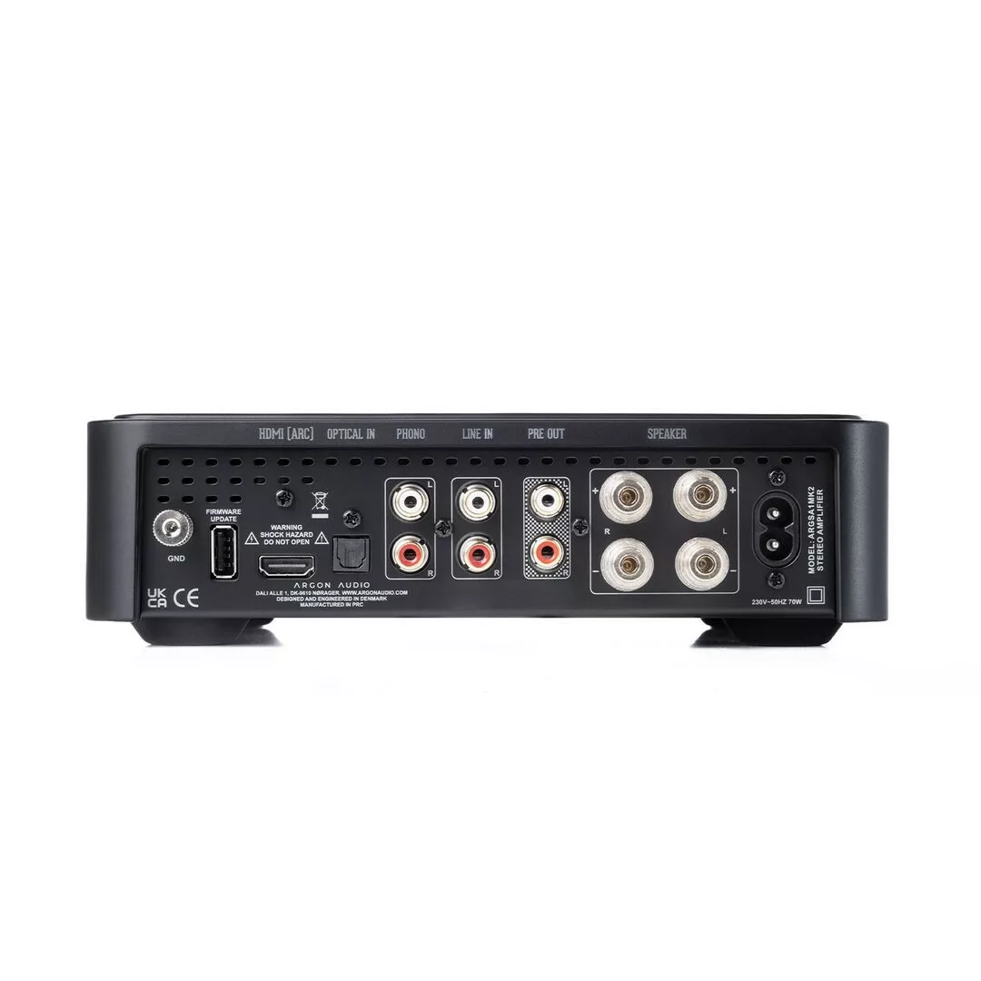 Argon Audio SA1 MK2: Compact and well-playing stereo amplifier 10 ARGON AUDIO SA1 MK2 REAR PANEL