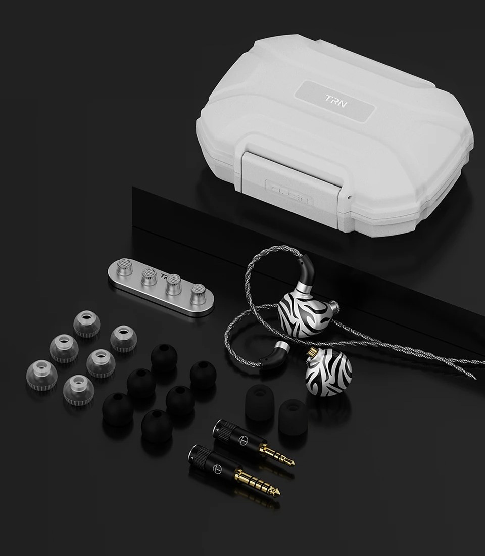 TRN White Tiger: Hybrid headphones with two speakers and one 6-mm planar driver 9 TRN White Tiger full set