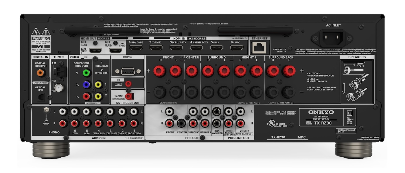 Onkyo TX-RZ30: Dolby Atmos AV receiver with 8K video support and Dirac Live 9 20240904172116 2024 09 04 OnkyoTX