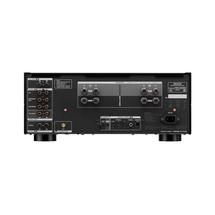 Denon PMA-3000NE: Uncompromising analog stereo amplifier 10 Denon PMA-3000NE back panel