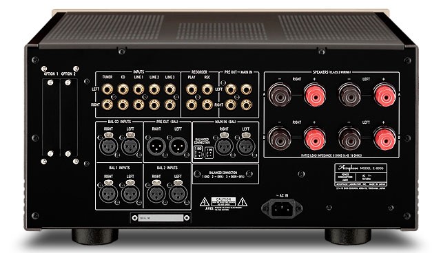 Accuphase E-800S: Class-A precision integrated stereo amplifier 9 Accuphase E-800S inputs and outputs