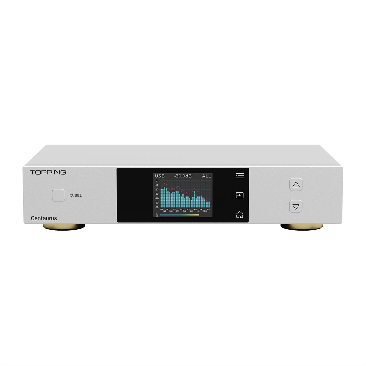 TOPPING Centaurus: New R2R DAC developed in collaboration with HOLO Audio 8 Centaurus offers three signal processing modes: NOS (no oversampling), OS (with oversampling to reduce noise) and Best (automatic selection of the optimal mode).