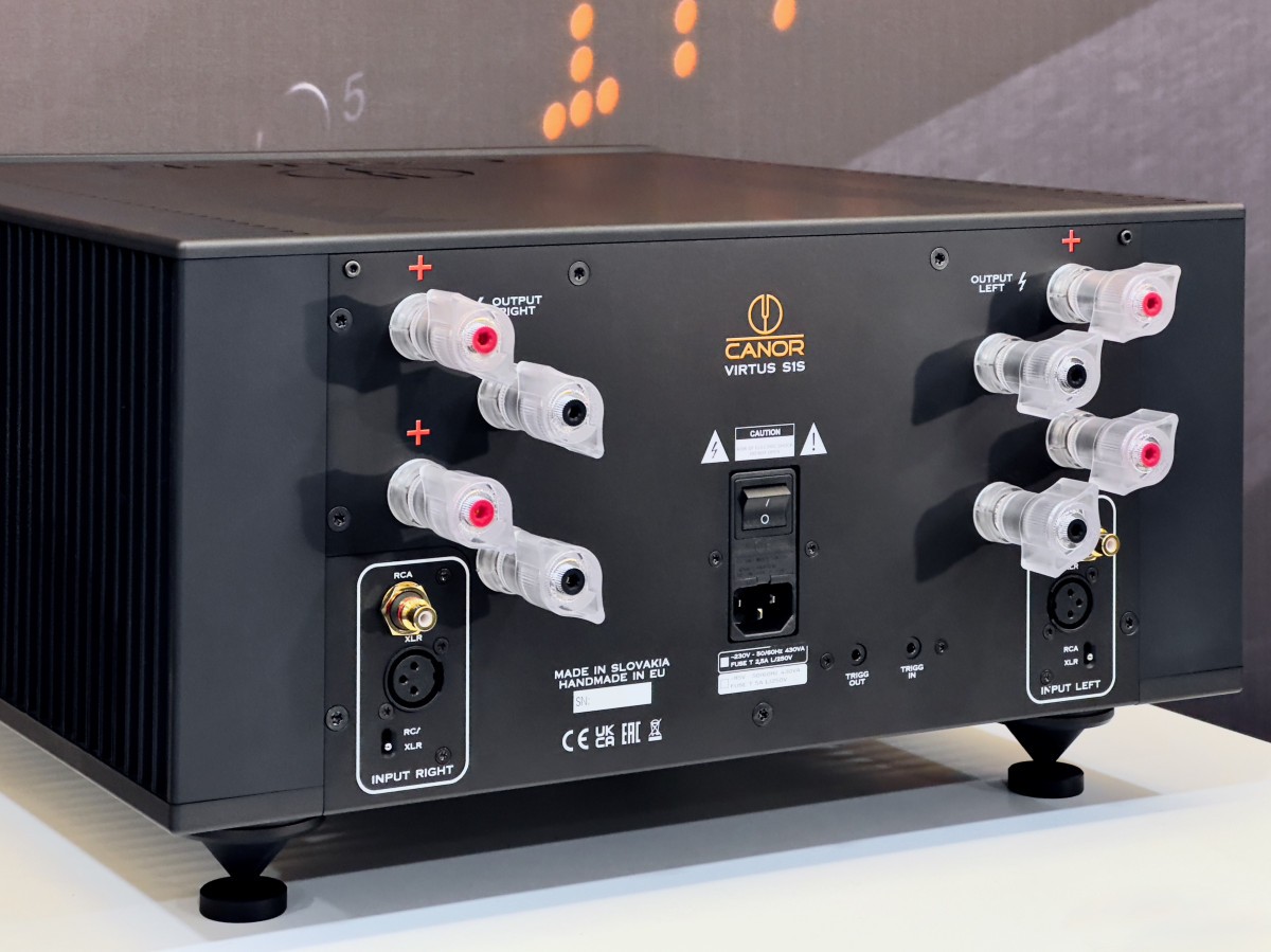 Canor Virtus S1S: Impressive High-end solid-state dual-mono power amplifier 10 Canor Virtus S1S Connections