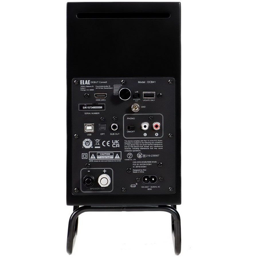 ELAC Debut ConneX Adsum: A standout in aesthetics among speakers 10 ELAC Debut ConneX Adsum back panel