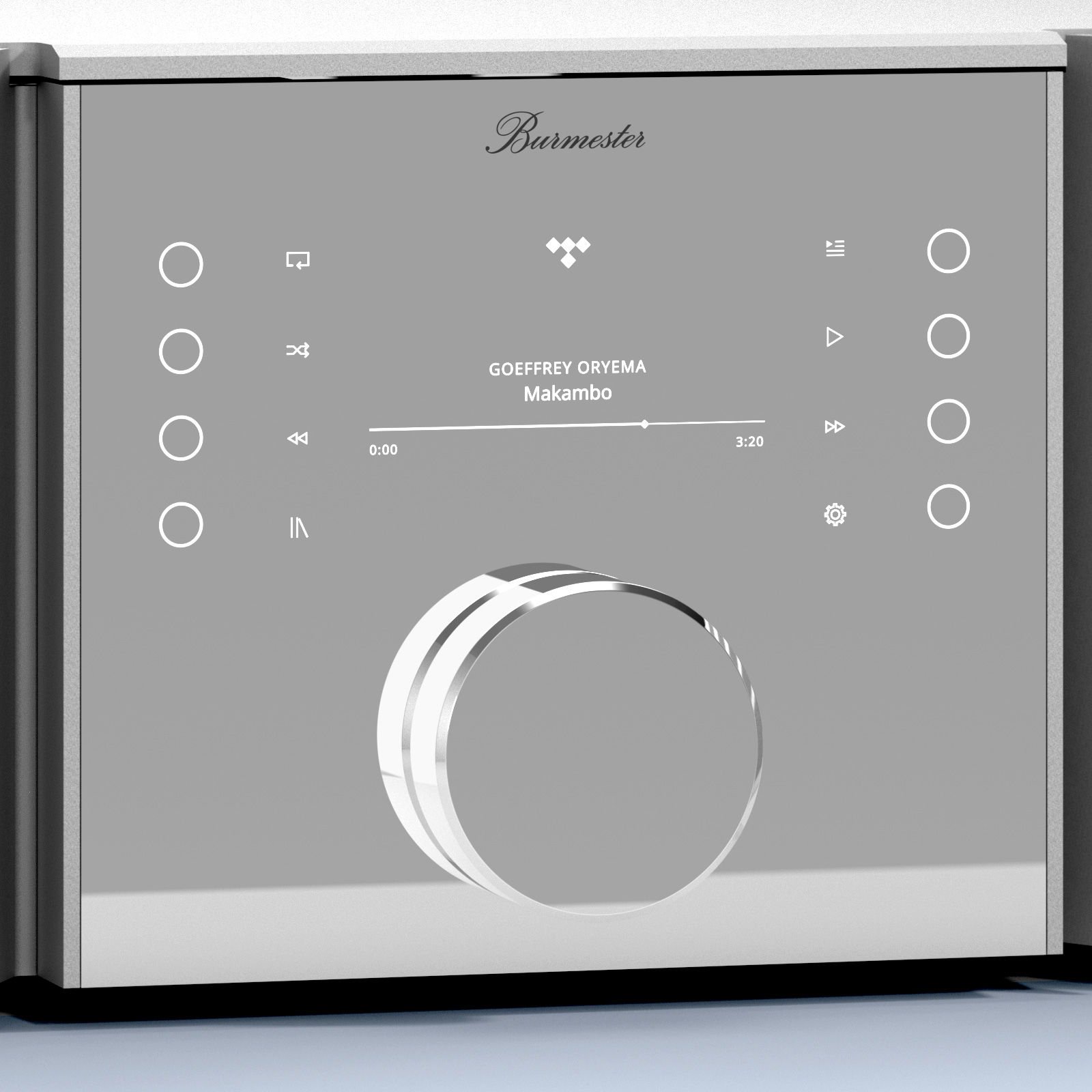 Burmester 232: Modular integrated amplifier from Germany 9 The Burmester 232 features a newly designed single, multi-functional control interface known as the HaptiControl dial.