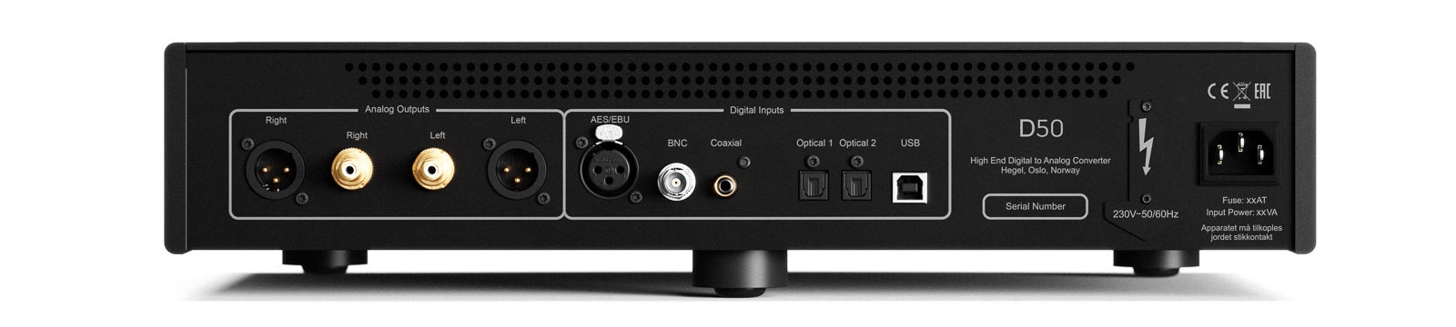 Hegel D50: Powerful DAC nicknamed The Raven 10 Hegel D50 The Raven