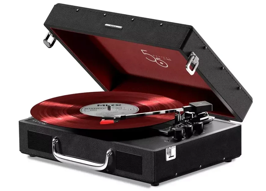 Check out the Mixx Revival 55: A suitcase-style vinyl record player for just $100! 10 Mixx Revival 55 Vinyl Record Player