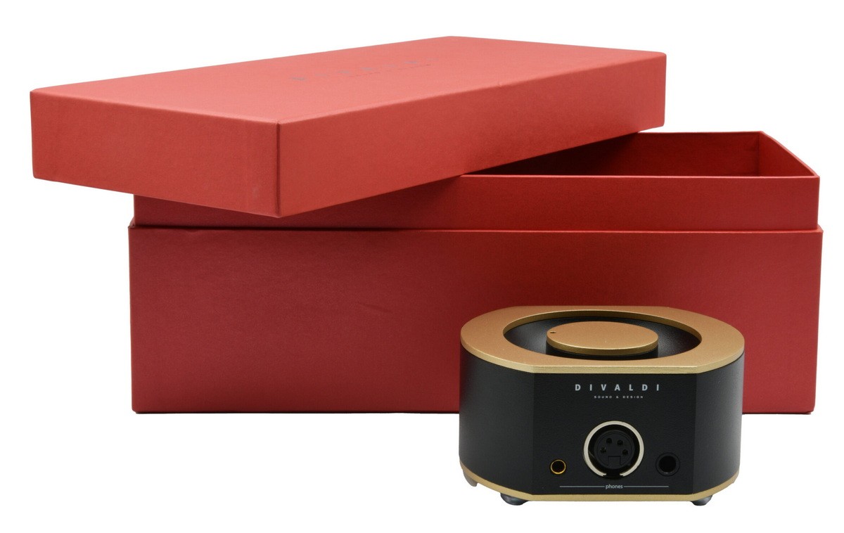 Divaldi AMP-05 SE Gold: Compact and elegant headphone amplifier 10 The Divaldi AMP-05 has a compact housing made of a single block of high-quality aluminum alloy