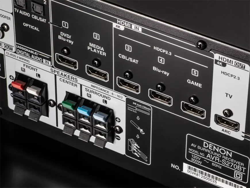 Denon AVR-S270BT: Affordable 5.1 AV Receiver Brings True Home Theater Sound for Just $399 10 AV receiver Denon AVR-S270BT