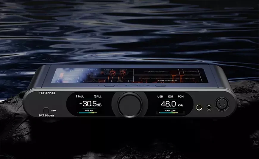 Topping DX9 Discrete: New Flagship DAC/Amp with 131dB SNR and Dual Displays 8 Topping DX9 Discrete Desktop DAC with Headphone Amplifier