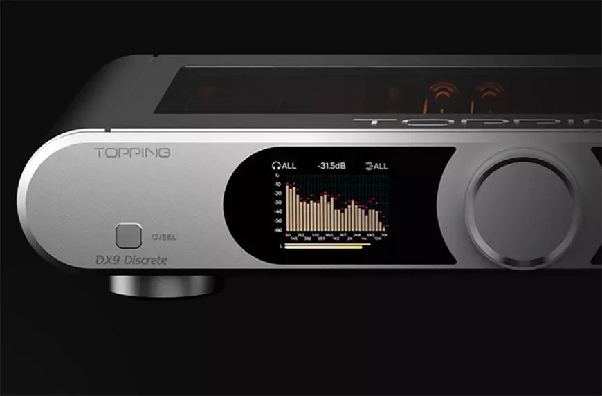 Topping DX9 Discrete: New Flagship DAC/Amp with 131dB SNR and Dual Displays 9 Topping DX9 Discrete Desktop DAC with Headphone Amplifier
