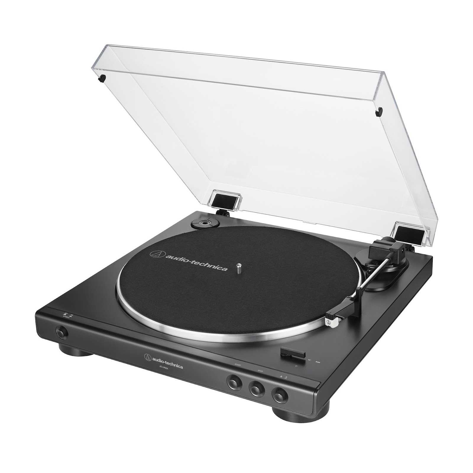 Audio-Technica AT-LP60X Review: The Perfect Turntable for Vinyl Beginners 8 The turntable is almost fully assembled, even the protective cover is already in place.