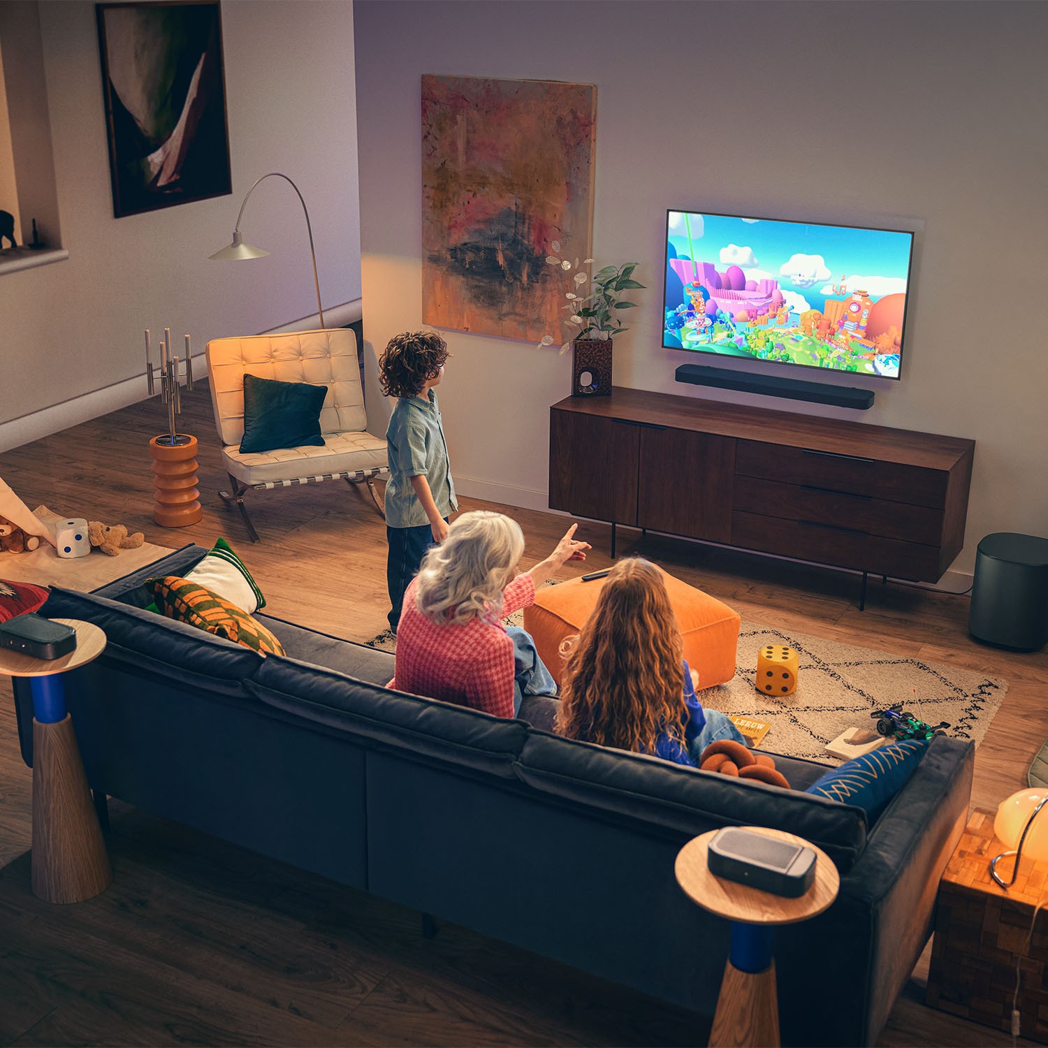 JBL BAR 1000MK2: Cinematic Power Without the Cable Chaos 8 The included wireless 10” subwoofer provides the deep bass, so you can also feel movie effects and explosions in your diaphragm.