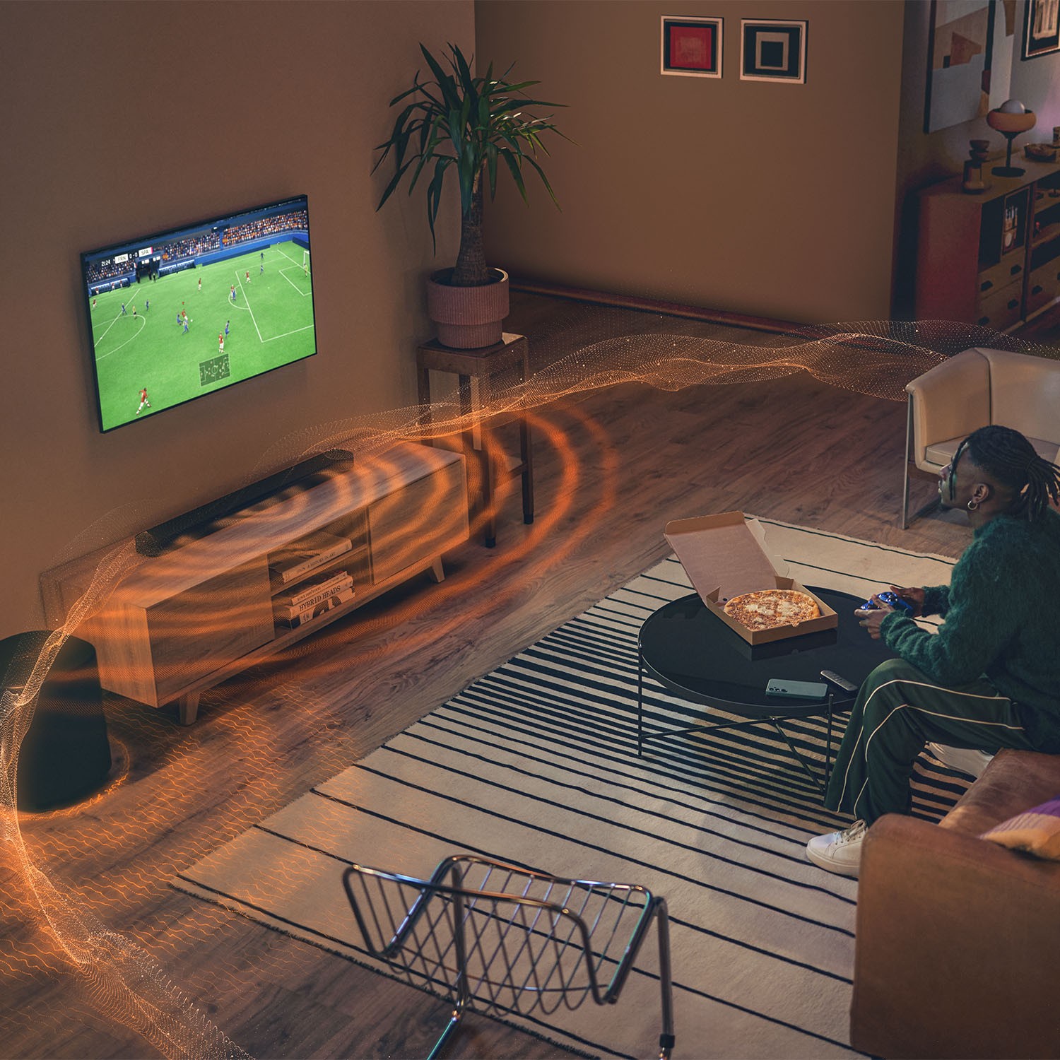 JBL BAR 500MK2: Compact Form, Cinematic Performance 9 The included wireless 10” subwoofer provides the deep bass, so you can also feel movie effects and explosions in your diaphragm.
