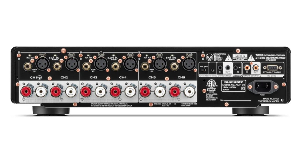 This Is the Home Cinema Amp Audiophiles Have Been Waiting For 8 Marantz AMP 30 Inputs and outputs