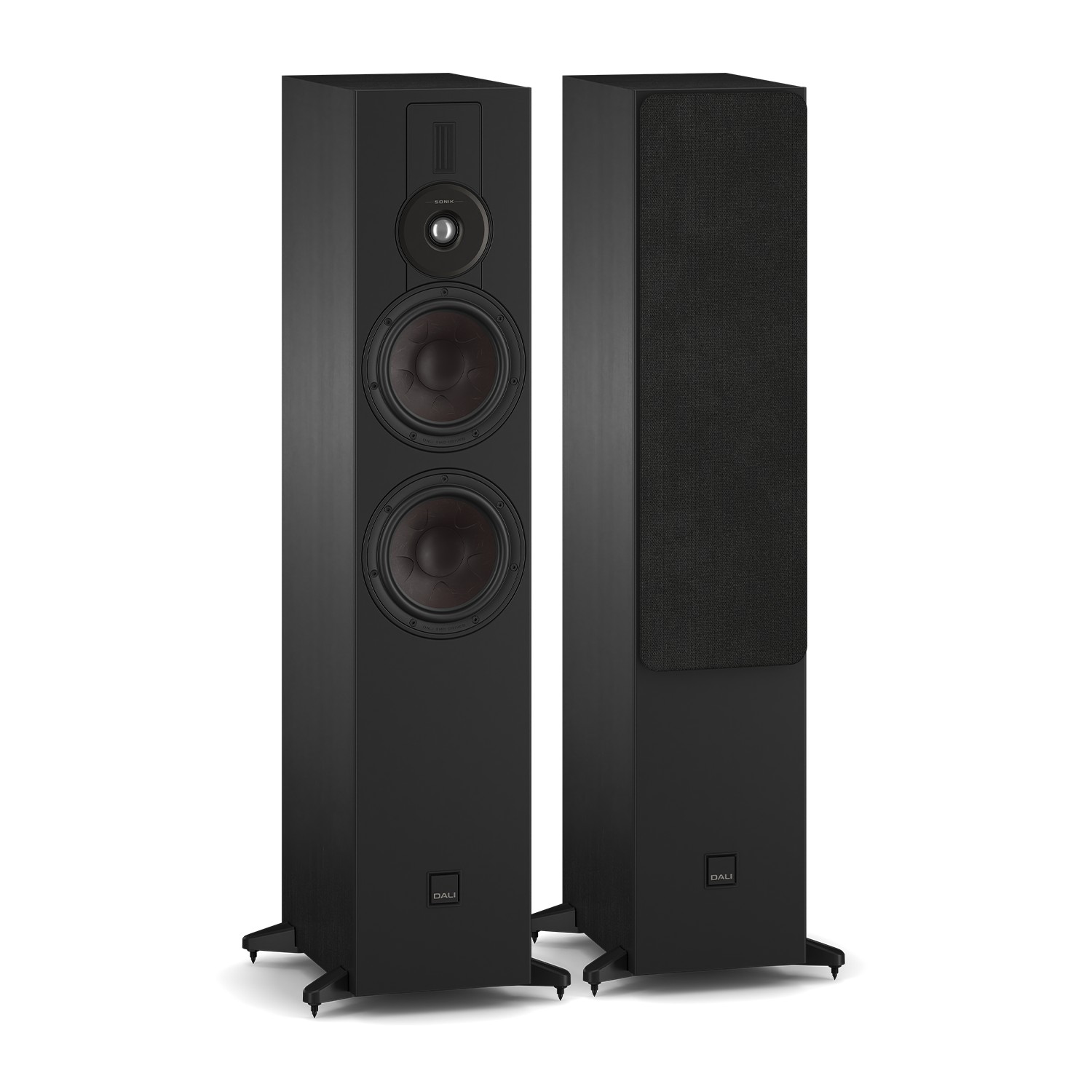 DALI SONIK 7: Perfectly balanced floorstander for music and movies 11 It comes with both rubber feet and solid spikes, so that the speaker can always have optimal contact with the surface.