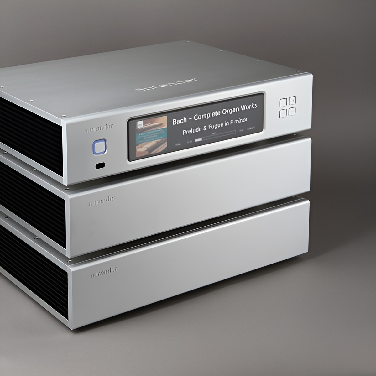 Aurender N50 Review: The Quiet Power of a True Reference 9 The most striking feature of the N50 is its triple-chassis design, which follows the prevailing DAC layout