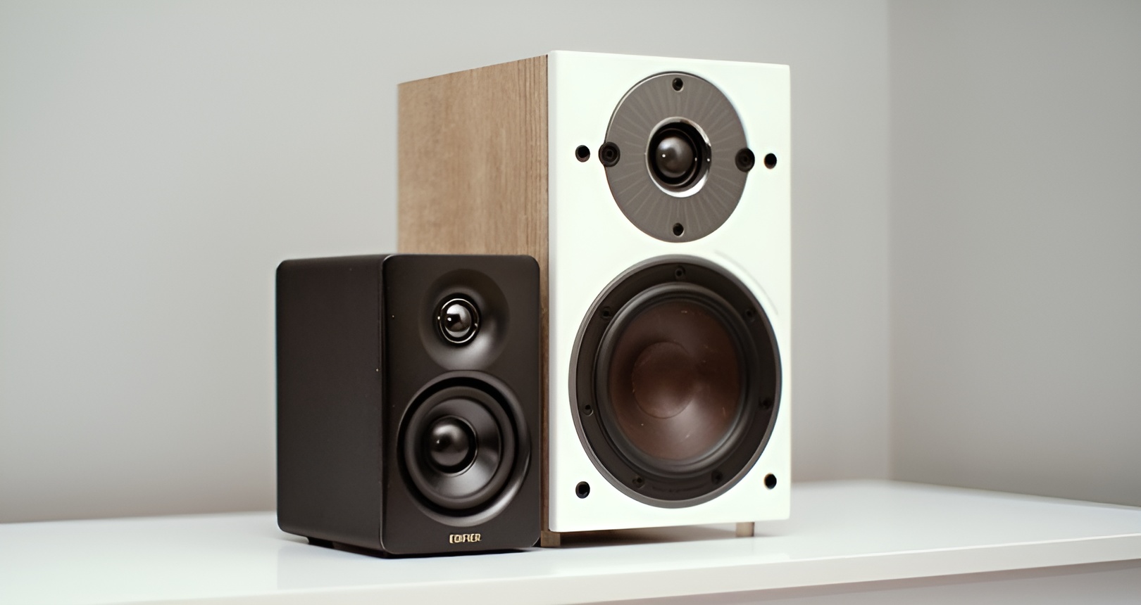Edifier M60 Review: Tiny Active Speakers With Shockingly Big Sound 8 Edifier M60 are very compact speakers, they are half the size of my small Dali Oberon 1 bookshelf speakers (seen in the photo).