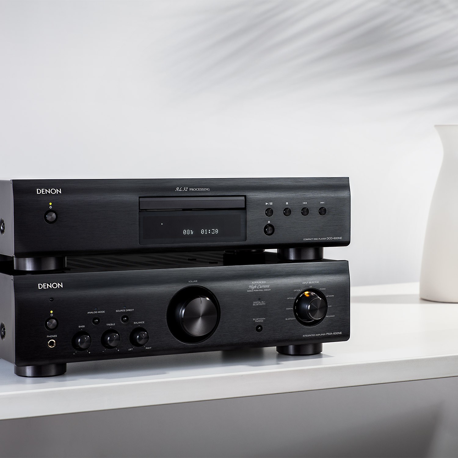 Still Spinning CDs? The Denon DCD-600NE Might Surprise You 12 The DCD-600NE is available in Premium Silver or black aluminum finishes. System remote control included.