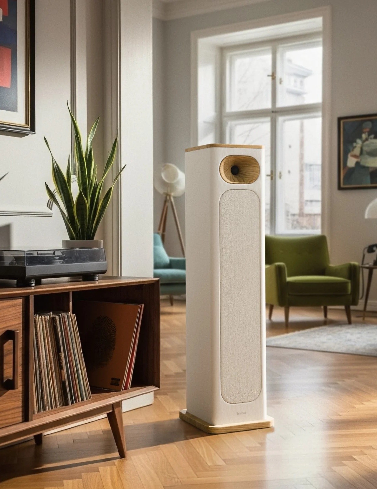 Bärbox A.01 & A.02: Handcrafted German Loudspeakers with Horn Technology 8 The A.01's cabinet is crafted from carefully selected, robust wood, giving each speaker a unique appearance.
