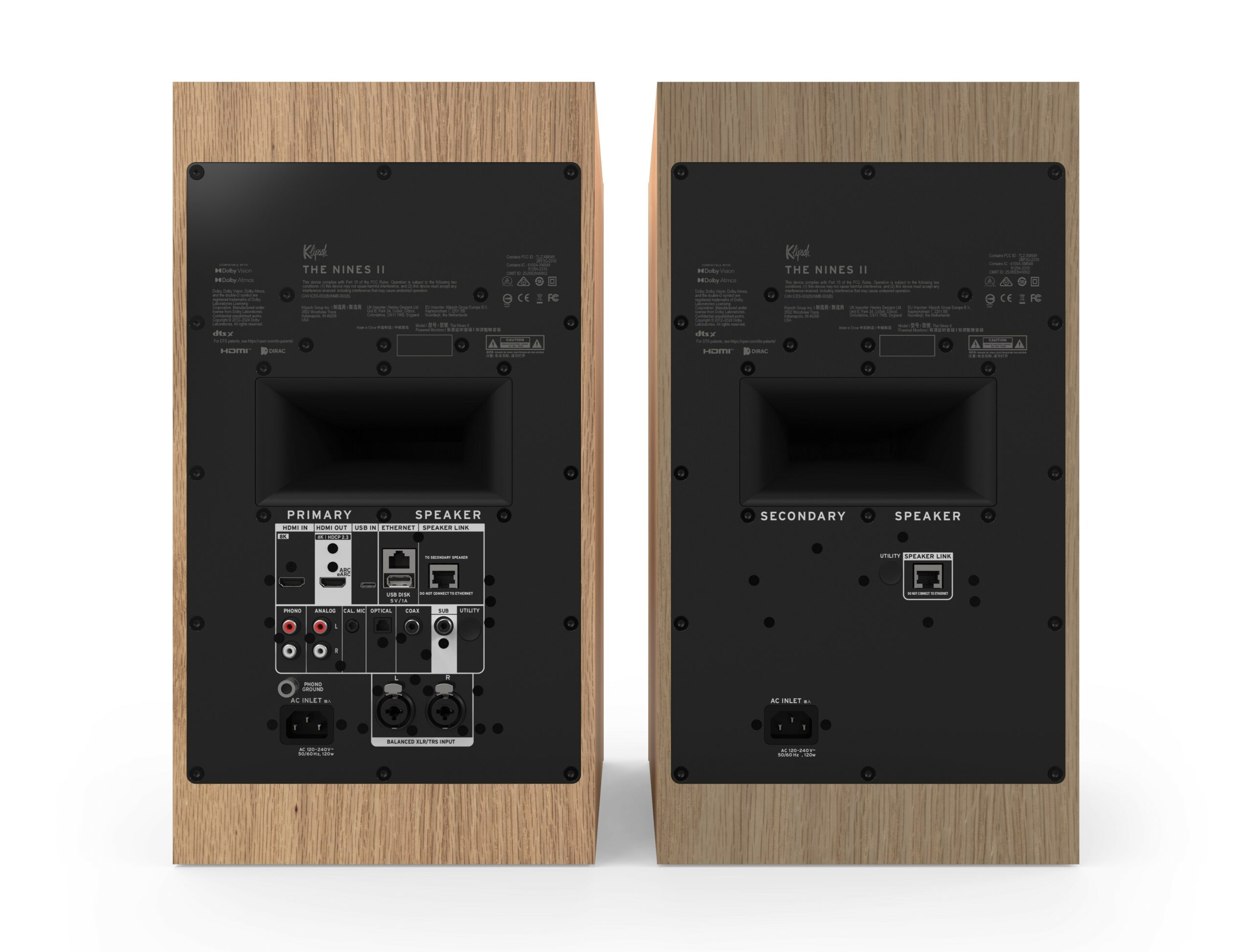Klipsch The Fives II, Sevens II & Nines II: Upgraded Active Speakers With Onkyo Power 12 The updated series is controlled via the new Klipsch Connect Plus app, a platform that allows you to adjust the sound, control the Dirac room, and select the input, among other things.