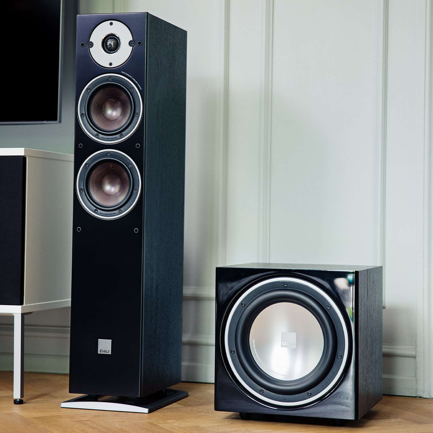 DALI OBERON 5: Slim Floorstanding Speakers with Big Hi-Fi Sound 11 The SMC material is based on pressed iron powder, and it conducts so little current (1,000-10,000 times less than iron) that no distortion occurs due to eddy currents in the core of the coil.