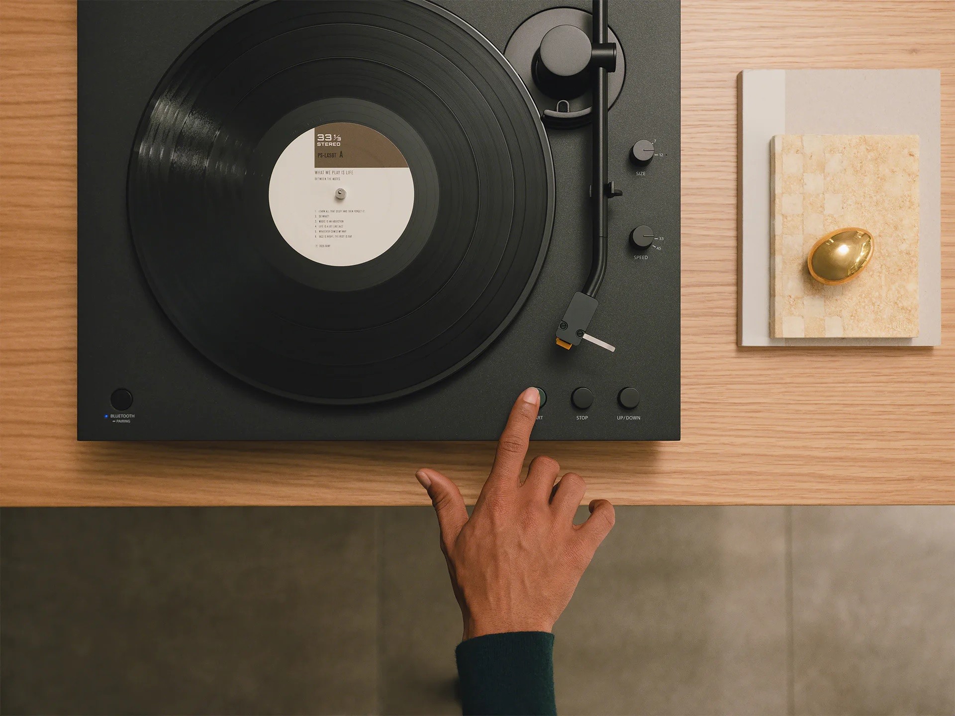 Sony Makes Vinyl Stupidly Easy With Two New Bluetooth Turntables 11 With a high-quality audio output for wired listening and a refined, minimalist design, the turntable fits seamlessly into both the listening experience and the interior.