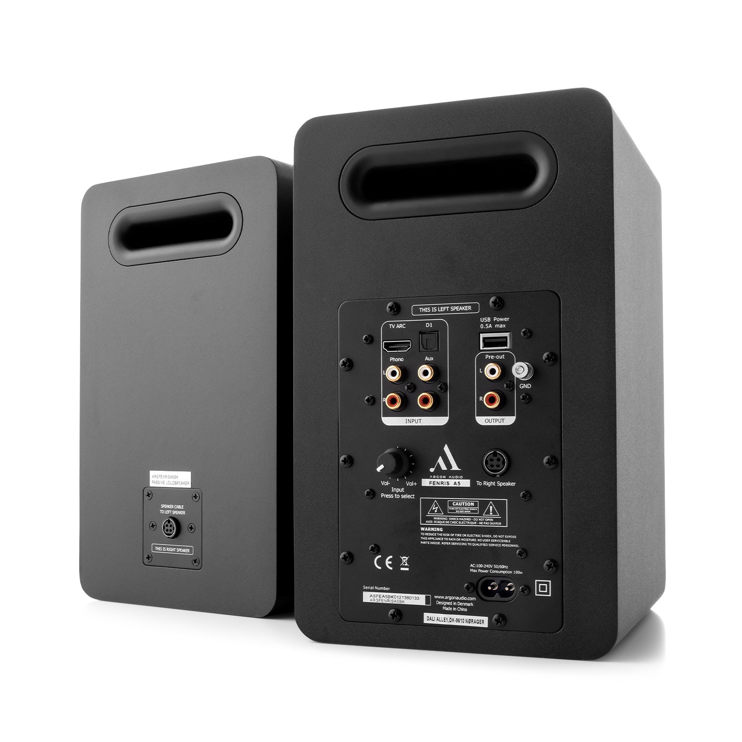 Argon Audio FENRIS A5: Active Speakers With HDMI ARC, Phono and Bluetooth 9 Supports wireless music, TV sound and turntable