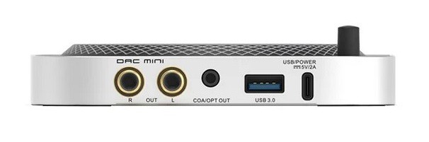 SMSL DAC MINI: Mac Mini-Optimized DAC, Balanced Headphone Amp & USB Hub 9 The device is housed in a compact aluminum case and is designed to be installed directly under the computer, creating a seamless design.