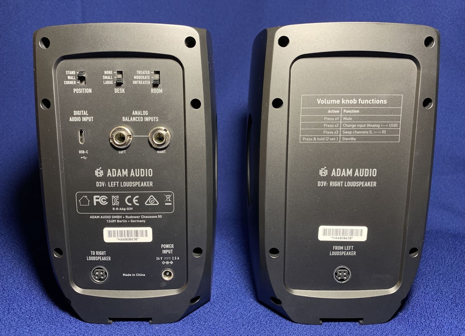 Adam Audio D3V Review: Compact Studio Monitors with Serious Low-End Authority 12 Adam Audio D3V is equipped with DSP (digital signal processor) - which provides adaptation of sound to the room, the surface on which the acoustics are located and the location.