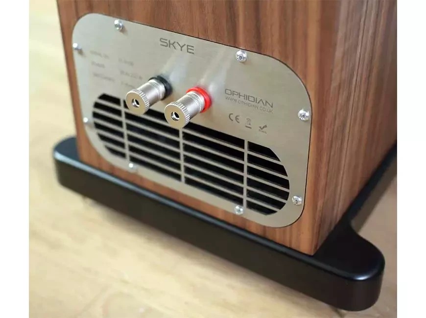 Ophidian SKYE: Elegant Floorstanders with Deep, Controlled Bass & Audiophile Precision 11 The Ophidian SKYE speakers have a frequency response of 30 Hz to 25 kHz (±3 dB), with a sensitivity of 90 dB at a nominal impedance of 4 ohms.