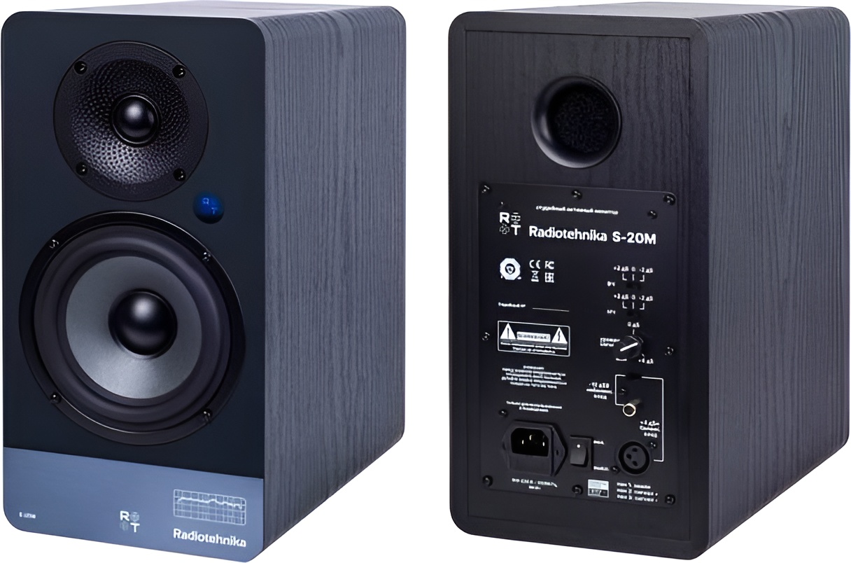 Radiotehnika S-20M: Impressive Compact Active speakers with DSP Precision 9 With bi-amplified power and integrated DSP, the S-20M is built for accuracy, control, and modern workflows.