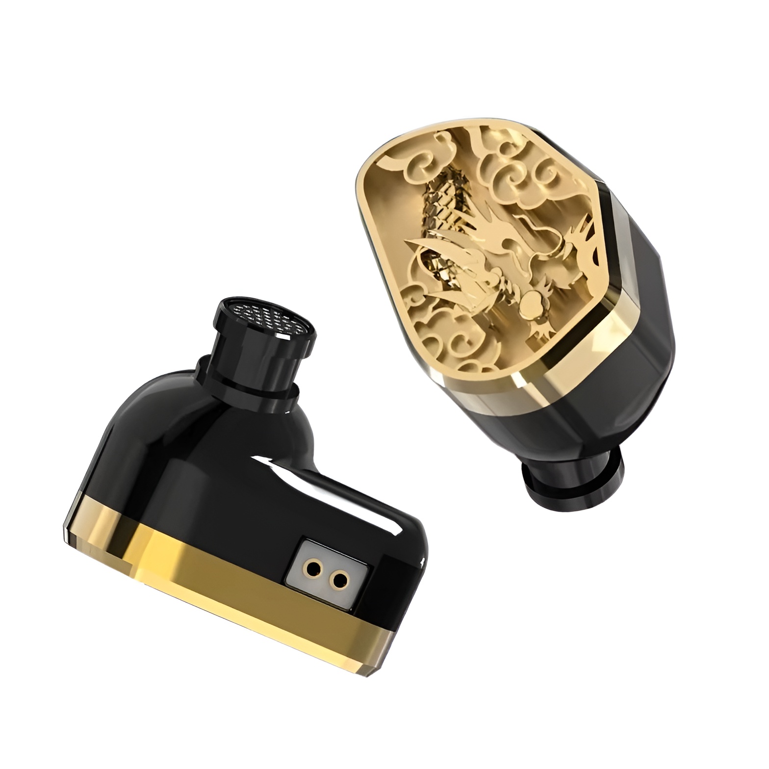Tangzu LIZHI: Gorgeous Affordable Audiophile IEM with High-End Materials 9 Close-up of the Tangzu LIZHI highlighting the diamond diaphragm driver and precision metal build