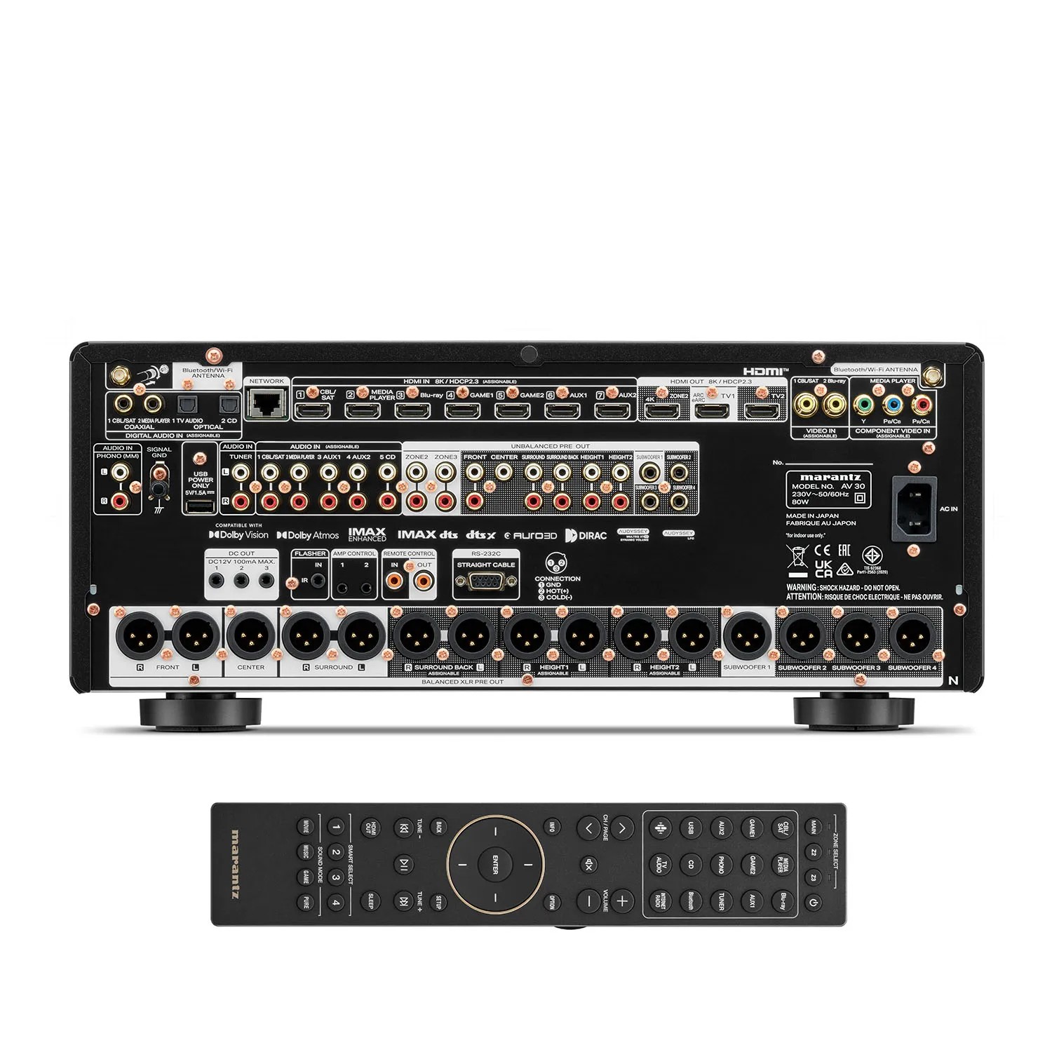 Marantz AV 30 Review: Premium Japanese Engineering for Ultimate Home Cinema 9 With 11.4-channel processing and Dirac Live support, the Marantz AV 30 is designed for ambitious modern theater setups.